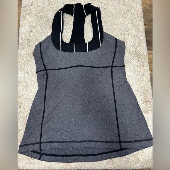 lululemon athletica Tops - lululemon athletica Black and Gray Tank Top